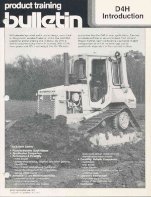 Buldozere pe șenile Caterpillar D 4 H MPS