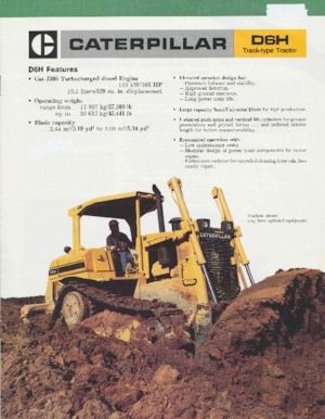 Buldozere pe șenile Caterpillar D 6 H DPL