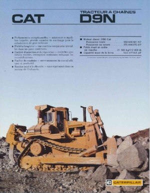 Buldozere pe șenile Caterpillar D 9 N
