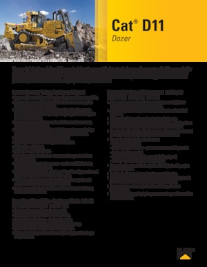 Buldozere pe șenile Caterpillar D11