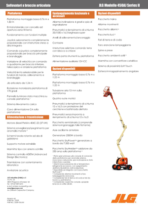 Nacele cu braț articulat pe roți JLG 450 AJ Serie II