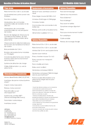 Nacele cu braț articulat pe roți JLG 450 AJ Serie II