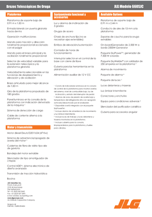 Nacele telescopice pe șenile JLG 660SJC