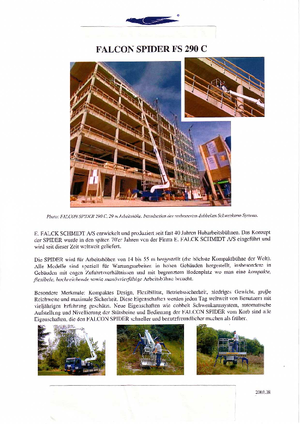 Nacele telescopice pe șenile Worldlift Industries AS - Rothlehner FS 290 C