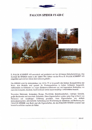 Nacele telescopice pe șenile Worldlift Industries AS - Rothlehner FS 420 C