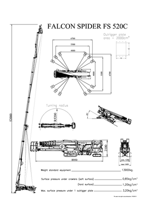 Nacele telescopice pe șenile Worldlift Industries AS - Rothlehner FS 520 C