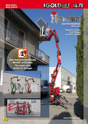 Nacele cu braț articulat pe șenile Hinowa GL 14.70