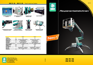 Nacele cu braț articulat pe șenile Imer IM R 15