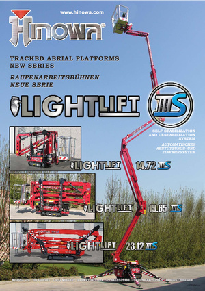 Nacele cu braț articulat pe șenile Hinowa Lightlift 14.72 IIIS