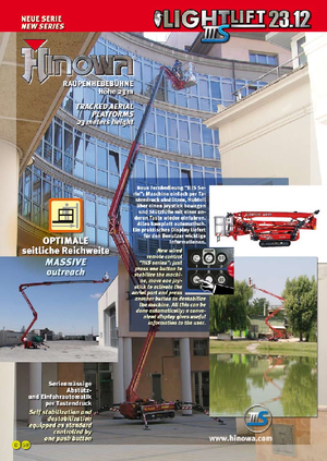 Nacele cu braț articulat pe șenile Hinowa Lightlift 23.12 VA IIIS