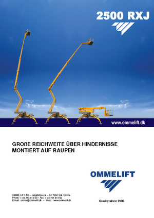 Nacele cu braț articulat pe șenile OMMELIFT 2500 RBDXJ