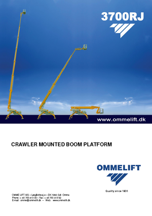 Nacele telescopice pe șenile OMMELIFT Omme 3700RBDJ