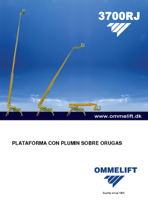 Nacele telescopice pe șenile OMMELIFT Omme 3700RBDJ