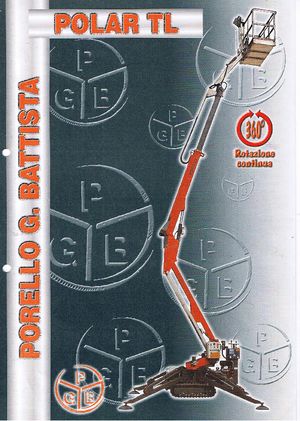 Nacele cu braț articulat pe șenile Porello Polar TL 14,5