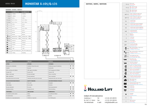 Platforme de ridicare de tip foarfecă pe șenile Holland-Lift Q-135 DL 24 TR