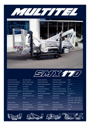 Nacele cu braț articulat pe șenile Multitel SMX 170