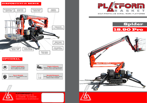 Nacele cu braț articulat pe șenile Basket Spider 18.90 Pro