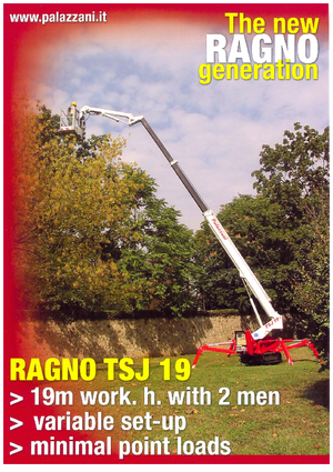Nacele telescopice pe șenile Palazzani TSJ 19