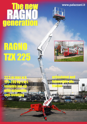 Nacele cu braț articulat pe șenile Palazzani TZX 225 C 