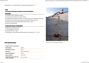 Nacele cu braț articulat pe șenile JLG X19J