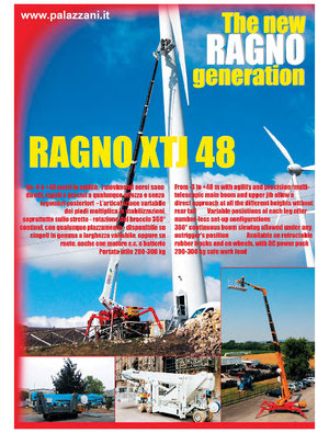 Nacele telescopice pe șenile Palazzani XTJ 48 C