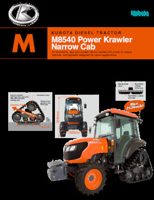 Tractoare pe șenile Kubota M8540NPK