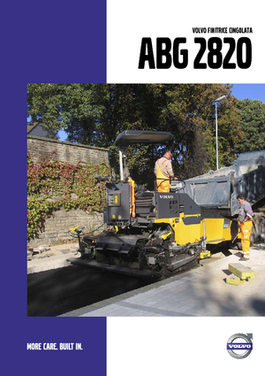 Finisoare de asfalt pe șenile Volvo ABG2820