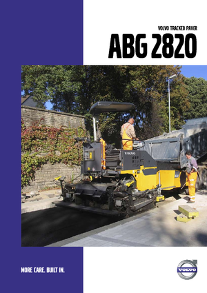 Finisoare de asfalt pe șenile Volvo ABG2820
