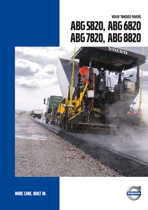 Finisoare de asfalt pe șenile Volvo ABG5820