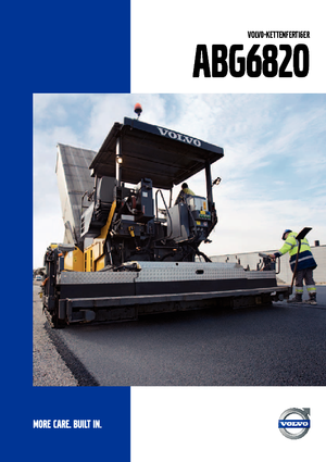 Finisoare de asfalt pe șenile Volvo ABG6820