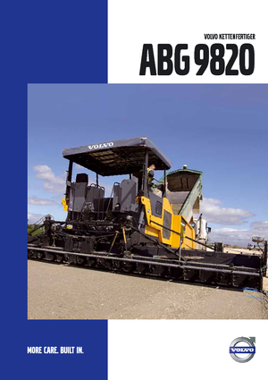 Finisoare de asfalt pe șenile Volvo ABG9820
