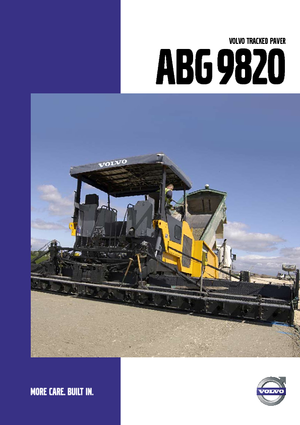 Finisoare de asfalt pe șenile Volvo ABG9820