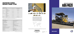 Finisoare de asfalt pe șenile Volvo ABG9820