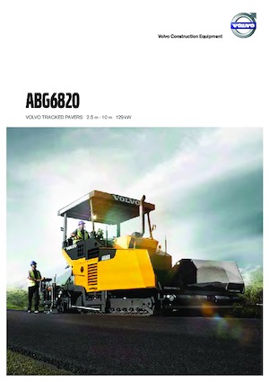 Finisoare de asfalt pe șenile Volvo ABG6820
