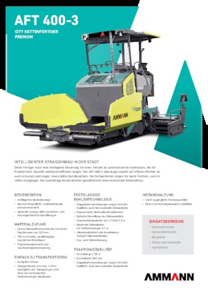 Finisoare de asfalt pe șenile Ammann AFT 400-3