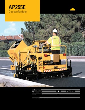 Finisoare de asfalt pe șenile Caterpillar AP255E