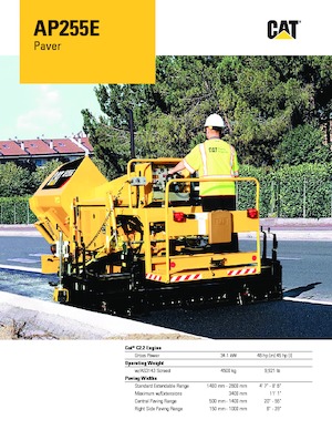 Finisoare de asfalt pe șenile Caterpillar AP255E
