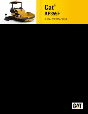 Finisoare de asfalt pe șenile Caterpillar AP355F