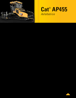 Finisoare de asfalt pe șenile Caterpillar AP455
