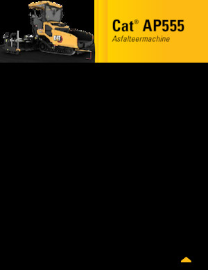 Finisoare de asfalt pe șenile Caterpillar AP555
