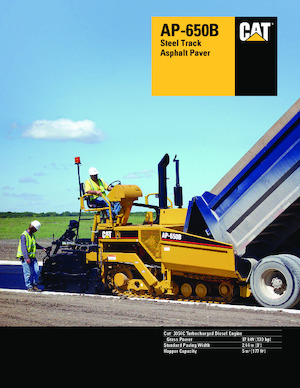 Finisoare de asfalt pe șenile Caterpillar AP650B