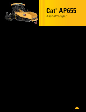Finisoare de asfalt pe șenile Caterpillar AP655
