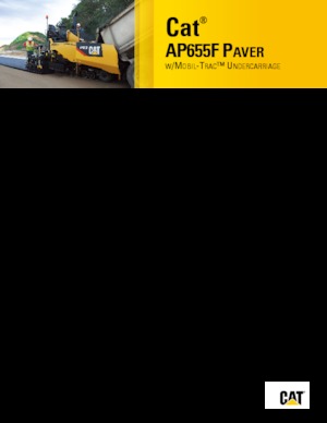 Finisoare de asfalt pe șenile Caterpillar AP655F