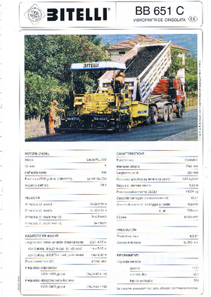Finisoare de asfalt pe șenile Bitelli BB 651 C-RB 4650 VB