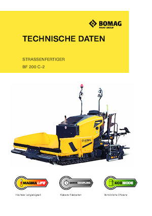 Finisoare de asfalt pe șenile Bomag BF 200 C 2 S 200