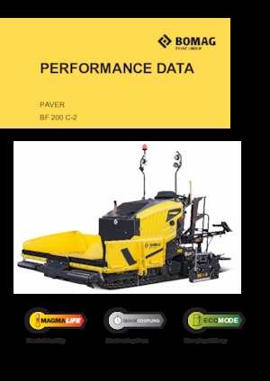 Finisoare de asfalt pe șenile Bomag BF 200 C 2 S 200