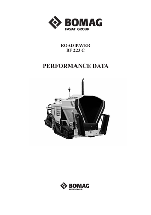Finisoare de asfalt pe șenile Bomag BF 223 C