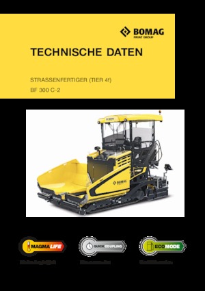 Finisoare de asfalt pe șenile Bomag BF 300 C 2 S 340-2