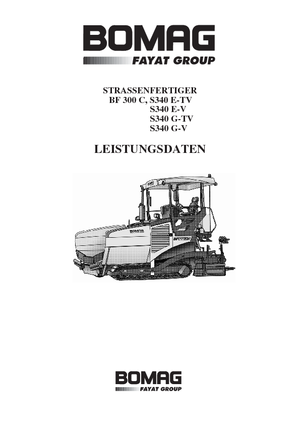 Finisoare de asfalt pe șenile Bomag BF 300 C-S 340-2