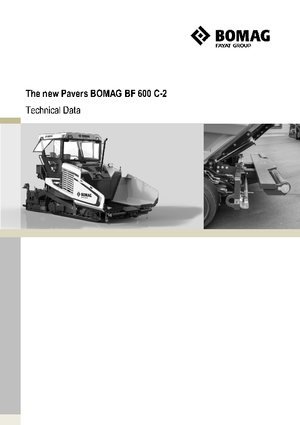 Finisoare de asfalt pe șenile Bomag BF 600 C 2 S 500